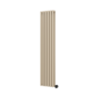 Refurbished - Beige grey Vertical Smart Electric Radiator with Wi-Fi Thermostat - 1.2KW - H1600xW354 - Bathroom Safe