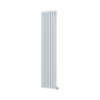 Refurbished Salt & Pepper Vertical Smart Electric Radiator with Wi-Fi Thermostat - 1.2KW - H1600xW354 - Bathroom Safe