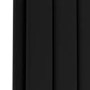 Riace Midnight Black Vertical Flat Designer Radiator 1600x408mm Double Panel 3687 BTU