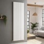 Refurbished - Riace White Vertical Flat Designer Radiator 1800x544mm Double Panel 5557 BTU