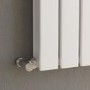 Refurbished - Riace White Vertical Flat Designer Radiator 1800x544mm Double Panel 5557 BTU