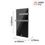 Refurbished - Low Energy 380w Infrared Designer Glass Wall Mounted Heater with Towel Rail and Smart WiFi Alexa - IP24 Bathroom Safe