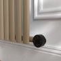 Refurbished Beige Grey Vertical Smart Electric Radiator with Wi-Fi Thermostat - 2000W - H1800xW354 - Bathroom Safe