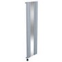 Light Grey Electric Vertical Designer Radiator 1.2kW with Mirror and Wi-Fi Thermostat - H1800xW500mm - IPX4 Bathroom Safe