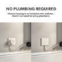 Light Grey Electric Vertical Designer Radiator 1.2kW with Mirror and Wi-Fi Thermostat - H1800xW500mm - IPX4 Bathroom Safe