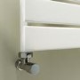 GRADE A1 - Riace White Vertical Flat Towel Radiator 1800x450mm Single Panel 2471 BTU