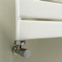 GRADE A1 - Riace White Vertical Flat Towel Radiator 1800x450mm Single Panel 2471 BTU