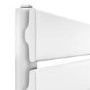 GRADE A1 - Riace White Vertical Flat Towel Radiator 1800x450mm Single Panel 2471 BTU