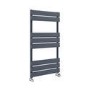 GRADE A1 - Riace Anthracite Vertical Flat Towel Radiator 800x450mm Single Panel 1120 BTU