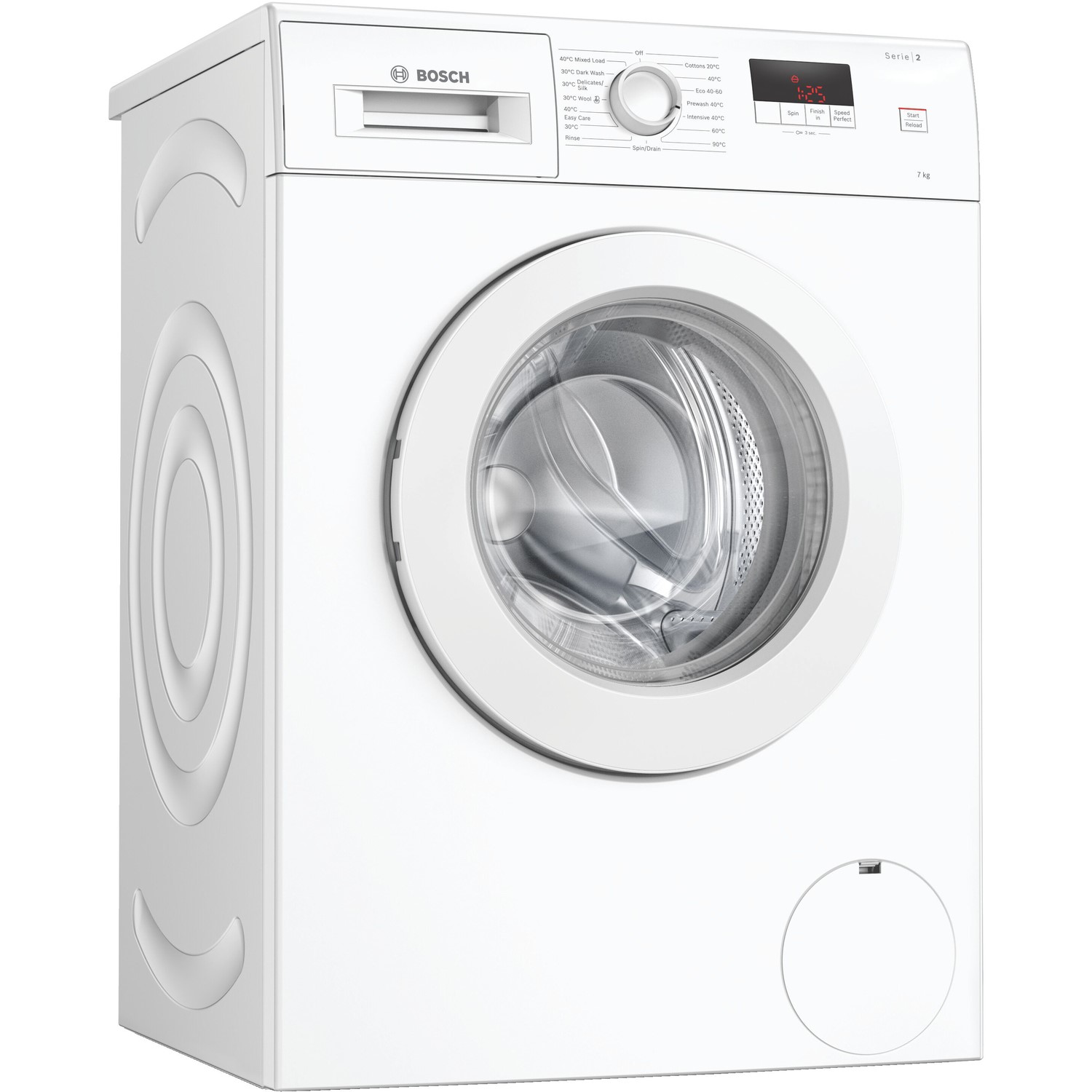 Refurbished Bosch Serie 2 WAJ24006GB Freestanding 7KG 1200 Spin Washing Machine White