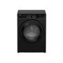 Refurbished Beko WDER7440421B Freestanding 7/4KG 1400 Spin Washer Dryer Black