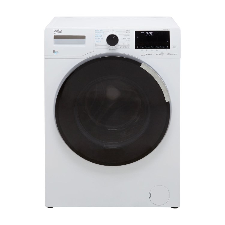 Refurbished Beko WDEY854P44QW Smart Freestanding 8/5KG 1400 Spin Washer Dryer White