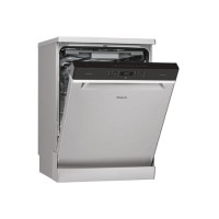 Whirlpool WFO3P33DLXUK 14 Place Setting 9.5L Freestanding Full Size Dishwasher - Steel