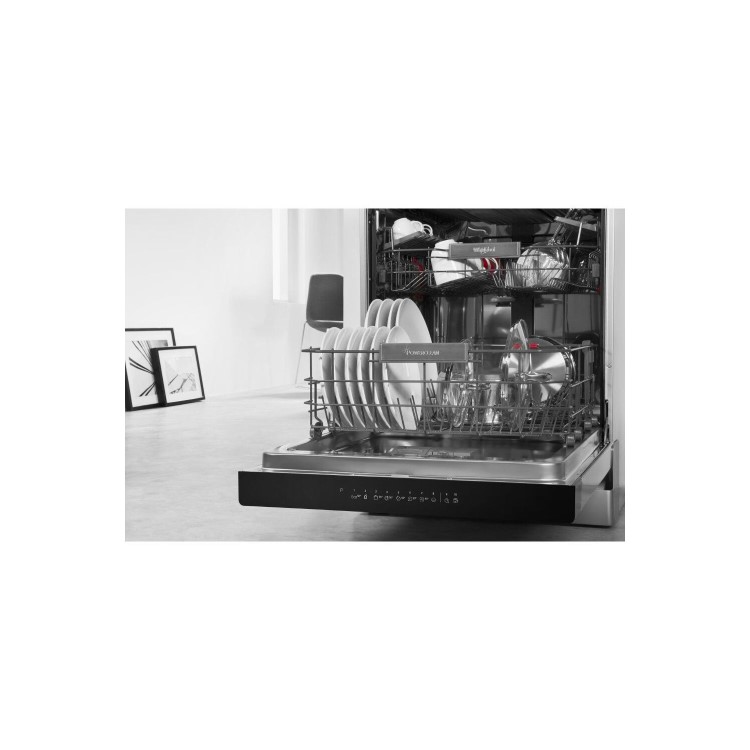 Whirlpool WFO3P33DLXUK 14 Place Setting 9.5L Freestanding Full Size Dishwasher - Steel