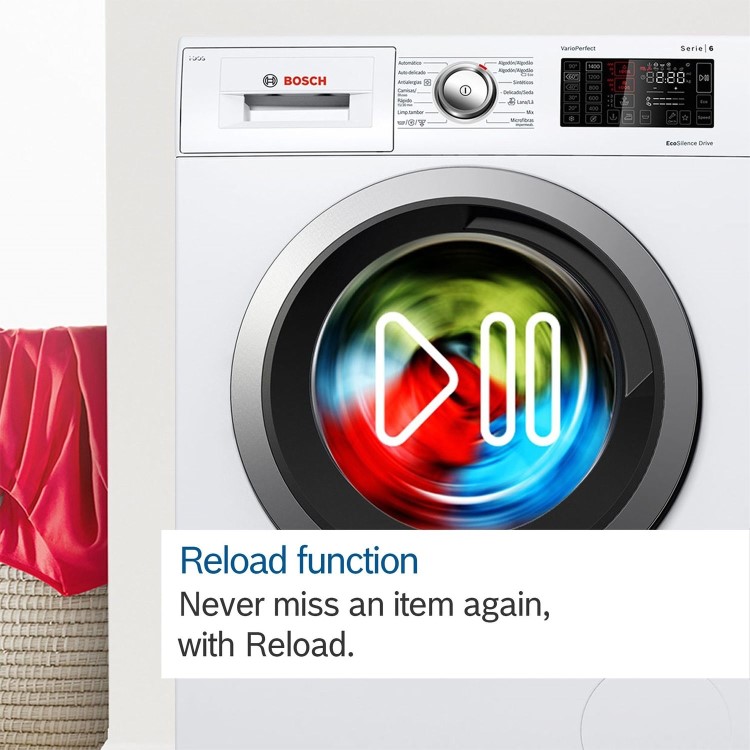 Refurbished Bosch WGG244A9GB Freestanding 9KG 1400 Spin Washing Machine White