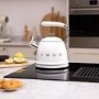 GRADE A1 - Smeg 50's Style Stovetop Kettle 2.3L capacity in White - WKF01WHUK