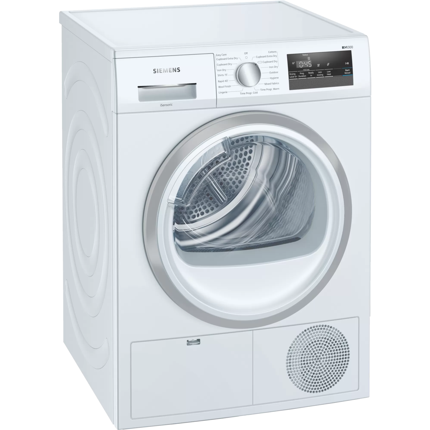 Refurbished Siemens iQ300 WT45N202GB Freestanding Condenser 8KG Tumble Dryer White