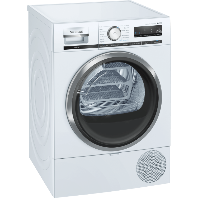 Refurbished Siemens WT48XRH9GB iQ500 Freestanding Heat Pump 9KG Tumble Dryer White