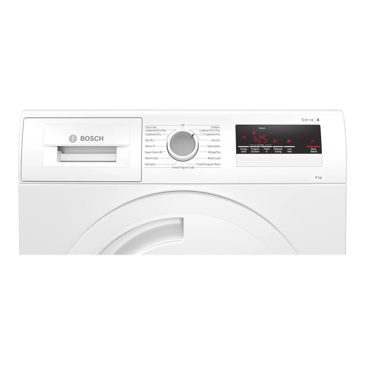 Refurbished Bosch Serie 4 WTN83201GB Freestanding Condenser 8KG Tumble Dryer White