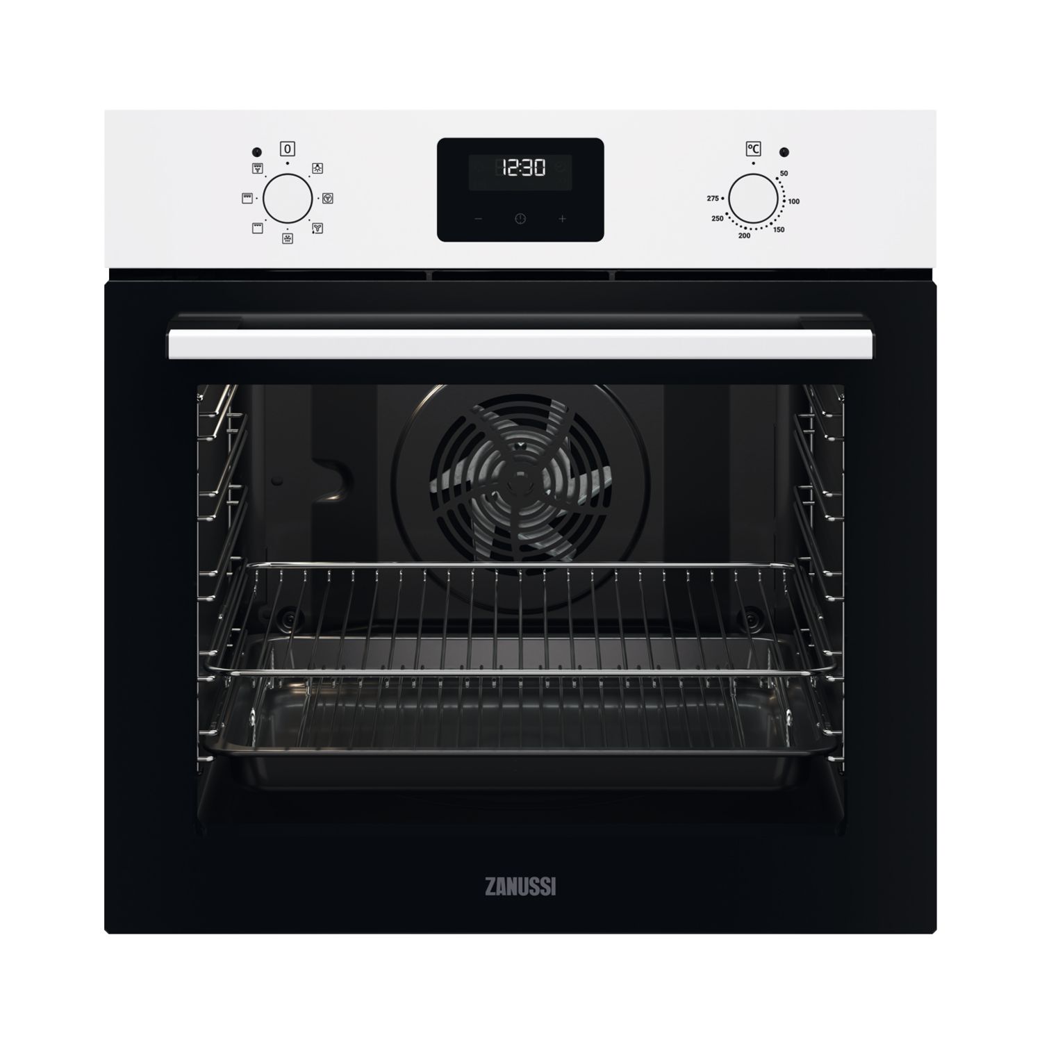 Refurbished Zanussi Series 20 ZOHNX3W1 60cm Single Built In Electric Oven White