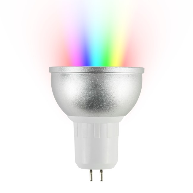 electriQ Dimmable Smart Colour WIFI LED Spotlight Bulb with MR16 fitting - Alexa & Google Home compatible
