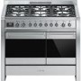 GRADE A2 - Smeg A2-81 Opera 100cm Dual Fuel Range Cooker - Stainless Steel