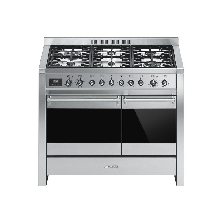 GRADE A2 - Smeg A2-81 Opera 100cm Dual Fuel Range Cooker - Stainless Steel