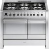 Smeg A2-8 Opera 100cm Dual Fuel Range Cooker in Stainless Steel