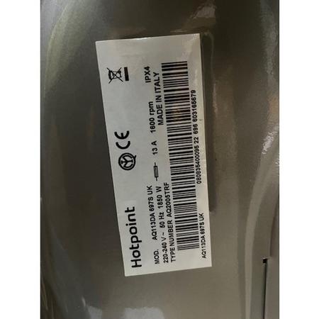 Refurbished Hotpoint AQ113DA 697S UK Freestanding 11KG 1400 Spin Washing Machine Silver