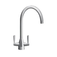 ALMOST PERFECT - Franke Eiger Dual Lever Monobloc  Kitchen Mixer Tap - Steel