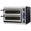 A2/1F010751 Refurbished Hostek Nevo 2/40 VETRO 4T Twin Deck Electric Pizza Oven Up to 2 x 14" Pizzas - Glass Viewing Window and Interior Lights 2.4kW Up to 320C. Made In Italy. 13 Amp