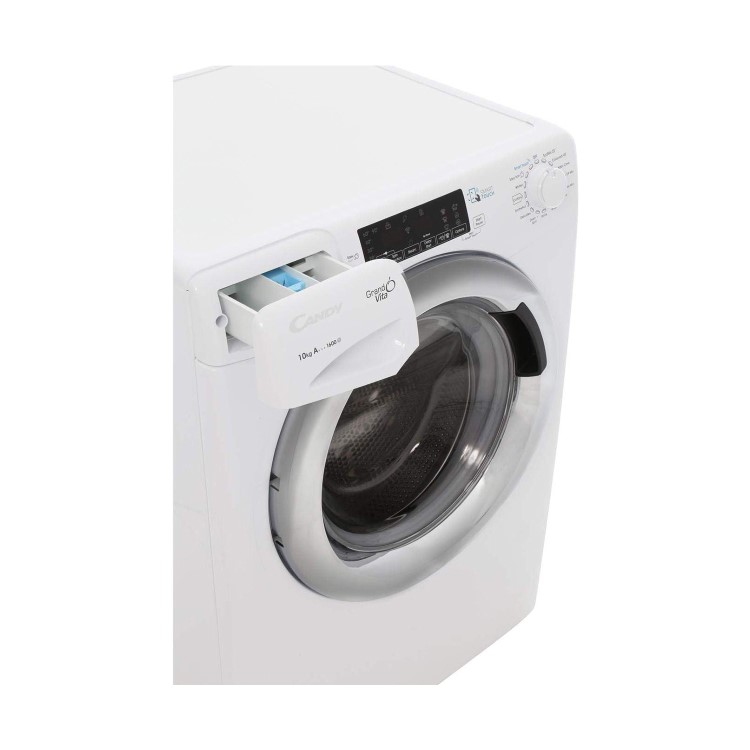 Refurbished Candy Grand'O Vita GVS1610THC3 Smart Freestanding 10KG 1600 Spin Washing Machine