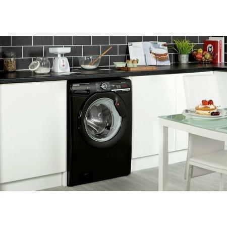 Refurbished Hoover DXOA 68LB3B Smart Freestanding 8KG 1600 Spin Washing Machine Black