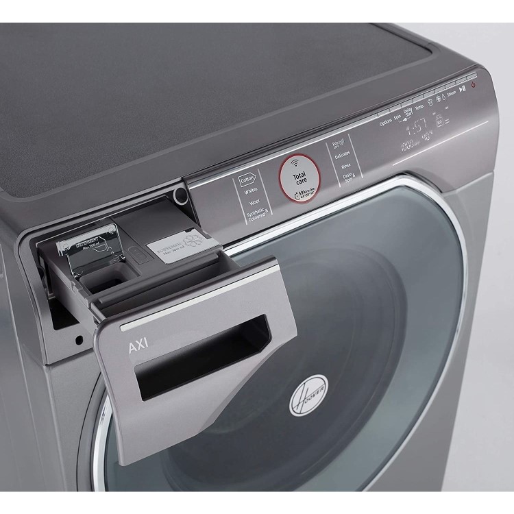 Refurbished Hoover AWDPD6106LHR1 Freestanding 10/6KG 1600 Spin Washer Dryer Graphite