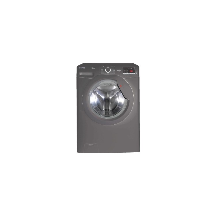 Refurbished HOOVER Link DHL 1682D3R-80 NFC 8 kg 1600 Spin Washing Machine - Graphite