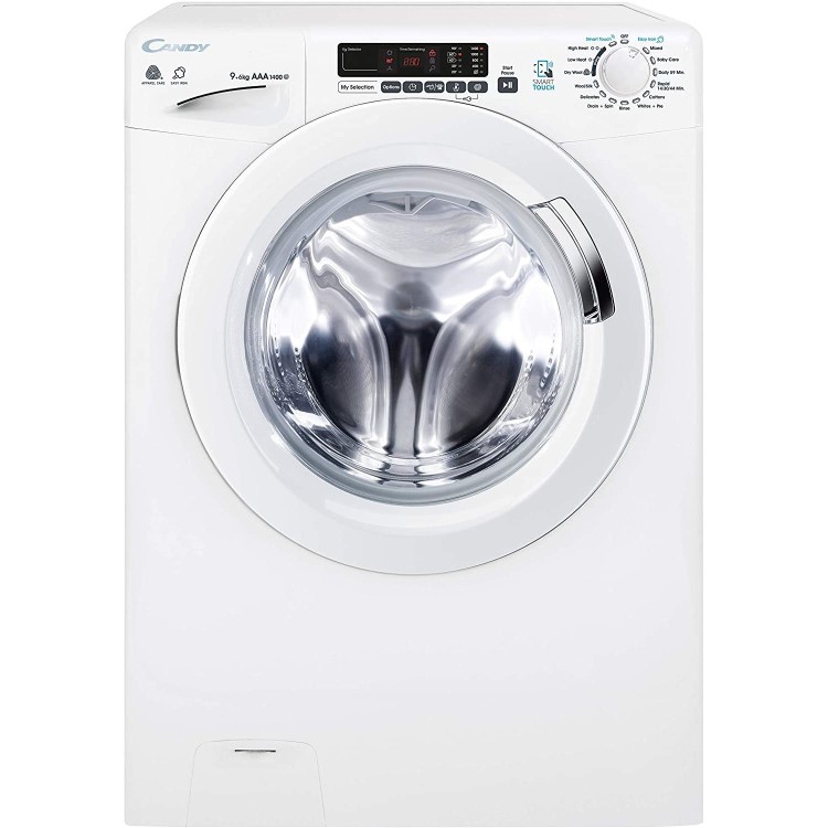 Refurbished Candy GVSW496DC Smart Freestanding 9/6KG 1400 Spin Washer Dryer White