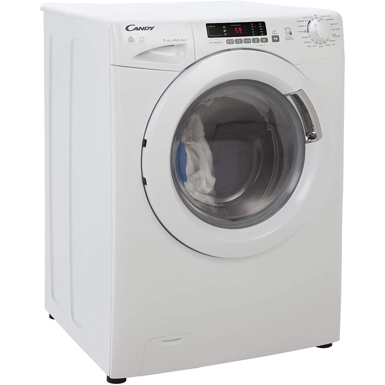 Refurbished Candy GVSW496DC Smart Freestanding 9/6KG 1400 Spin Washer Dryer White