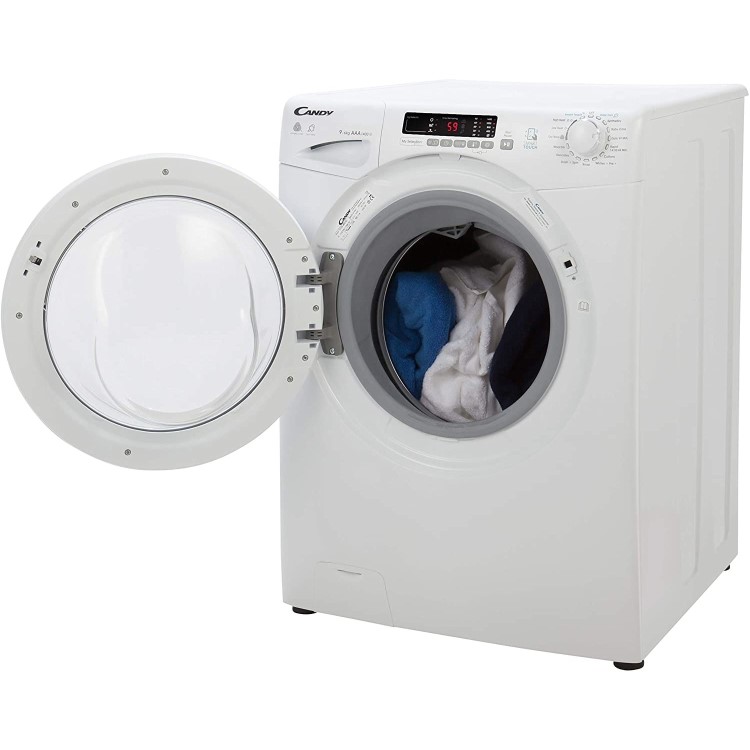 Refurbished Candy GVSW496DC Smart Freestanding 9/6KG 1400 Spin Washer Dryer White