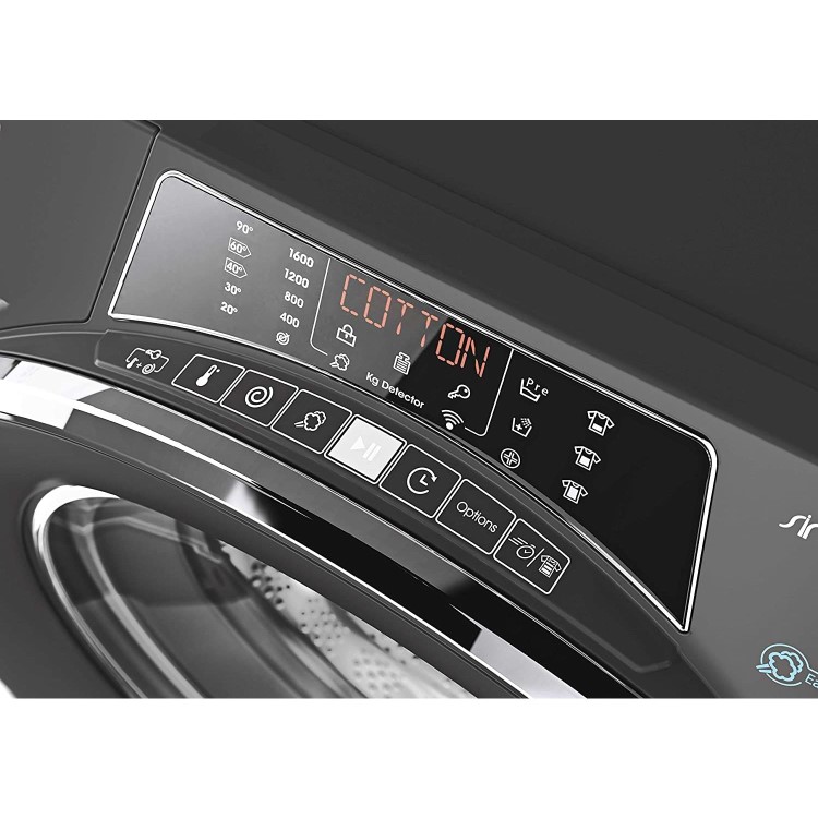 Refurbished Candy Smart Pro 1014C Freestanding 10KG 1400 Spin Washing Machine Graphite
