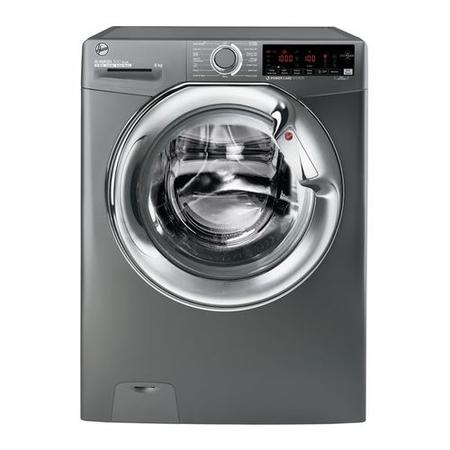 Refurbished Hoover H-Wash 300 H3WS68TAMCGE Smart Freestanding 8KG 1600 Spin Washing Machine Graphite
