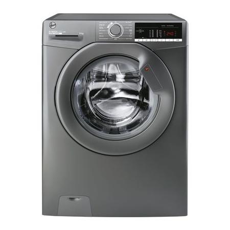 Refurbsihed Hoover H-Wash 300 H3W49TGGE NFC 9KG 1400 Spin Washing Machine - Graphite