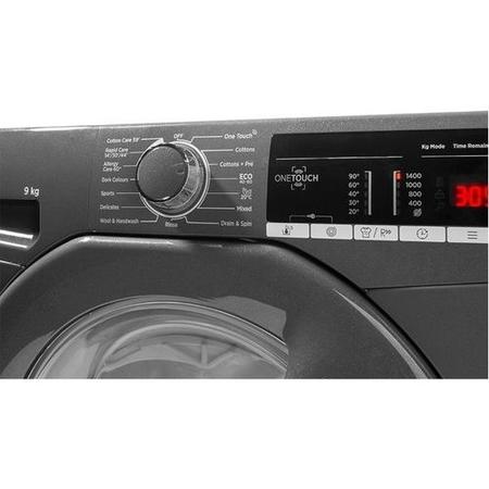 Refurbsihed Hoover H-Wash 300 H3W49TGGE NFC 9KG 1400 Spin Washing Machine - Graphite