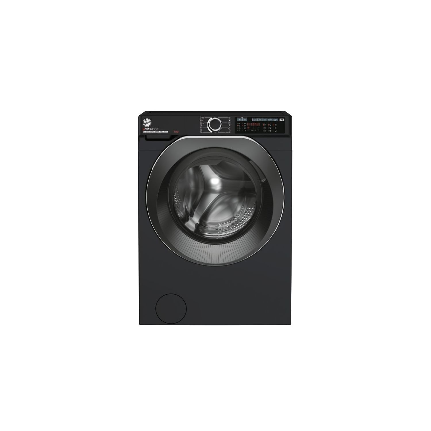 Refurbished Hoover HW 411AMBCB Smart Freestanding 11KG 1400 Spin Washing Machine Black