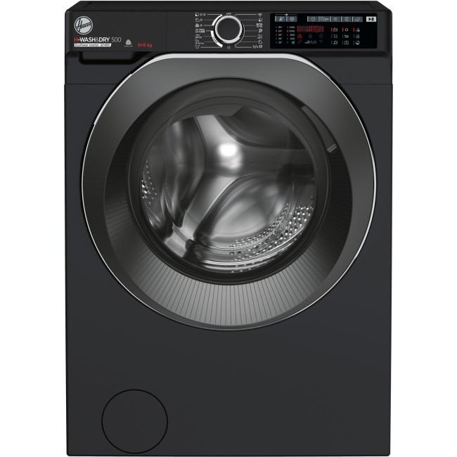 Hoover HD496AMBCB/1-80 H-WASH 9+6 Freestanding Washer Dryer - Black