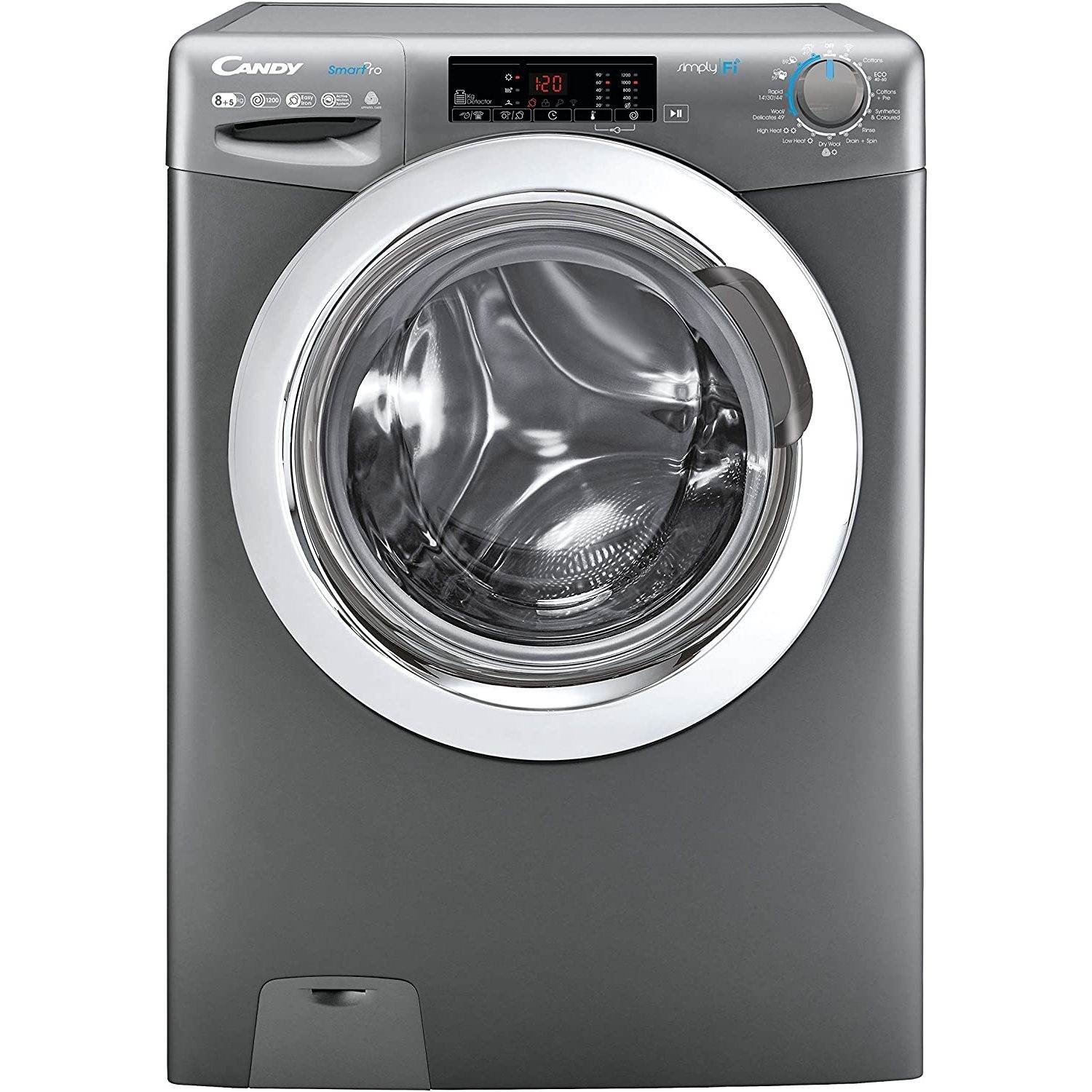 Refurbished Candy CSOW2853TWCGE Freestanding 8/5KG 1200 Spin Washer Dryer Graphite