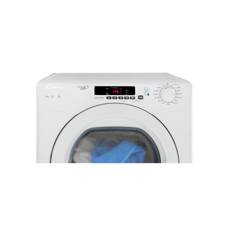 Refurbished Candy GVS C9DG-80 Smart Freestanding Condenser 9KG Tumble Dryer White
