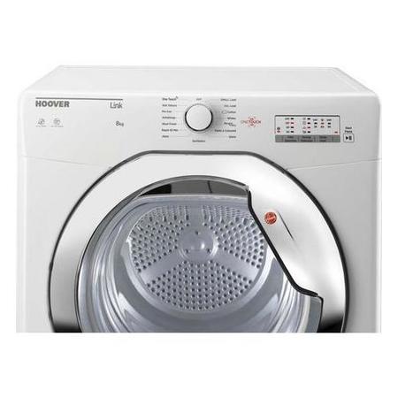 Refurbished Hoover HLV8LCG-80 Freestanding Vented 8KG Tumble Dryer White