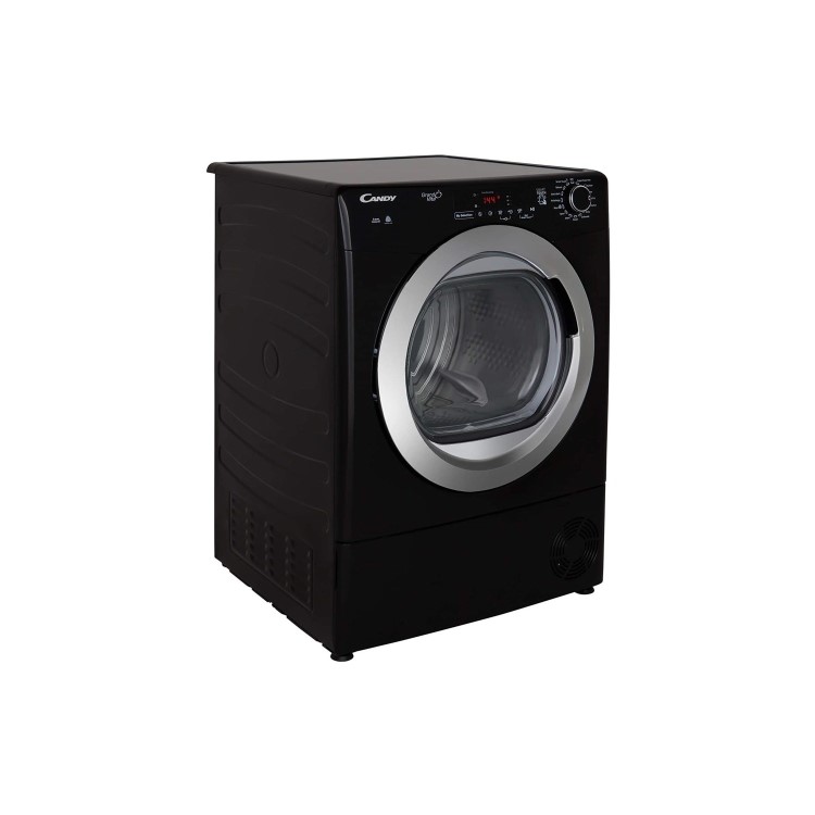Refurbished Candy Grand'O Vita GVS C9DCGB80 Smart Freestanding Condenser 9KG Tumble Dryer Black