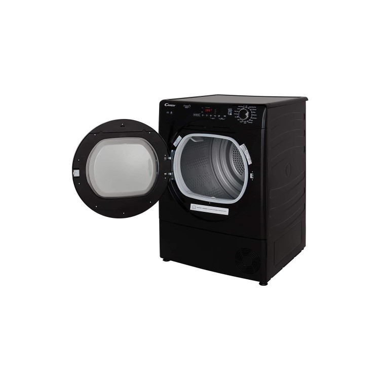 Refurbished Candy Grand'O Vita GVS C9DCGB80 Smart Freestanding Condenser 9KG Tumble Dryer Black