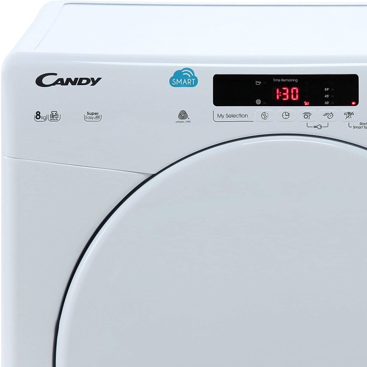 Refurbished Candy CS C8DF-80 Smart Freestanding Condenser 8KG Tumble Dryer White